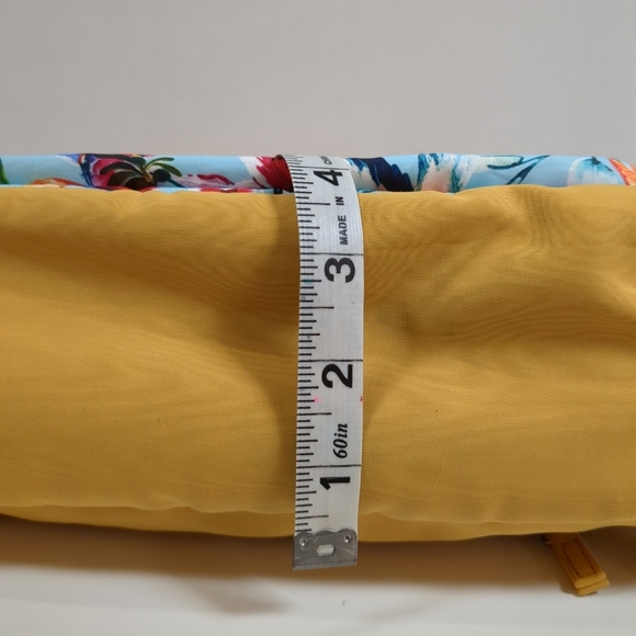 Samantha Brown Floral Yellow Convertible Backpack/Tote Bag - Picture 13 of 14